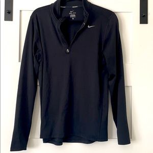 Black Nike Running Dri Fit track jacket